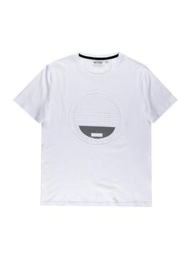 Camiseta Antony Morato Logo Stripes Blanco Hombre