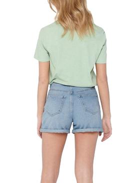 Short Only Phine Azul Para Mujer