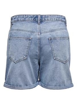 Short Only Phine Azul Para Mujer