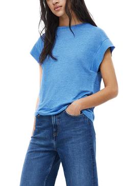 Camiseta Pepe Jeans Cleo Azul Para Mujer