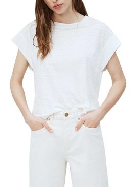 Camiseta Pepe Jeans Cleo Blanco Para Mujer