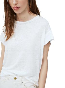 Camiseta Pepe Jeans Cleo Blanco Para Mujer