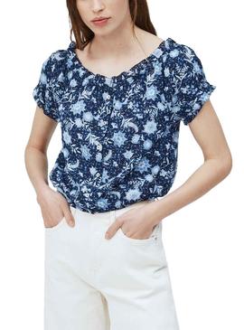 Camisa Pepe Jeans Erika Azul Marino Para Mujer