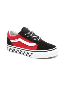 Zapatillas Vans Old Skool Logo Pop Negro Niño