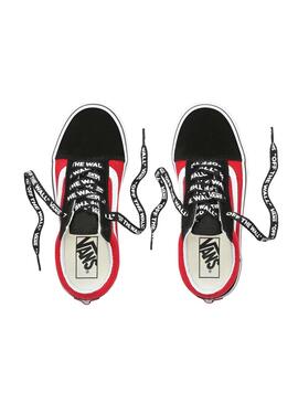 Zapatillas Vans Old Skool Logo Pop Negro Niño