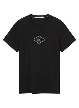 Camiseta Calvin Klein Monotriangle Negro Hombre