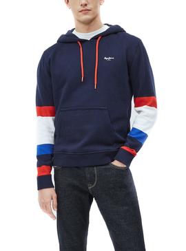 Sudadera Pepe Jeans Luke Azul Marino Para Hombre 