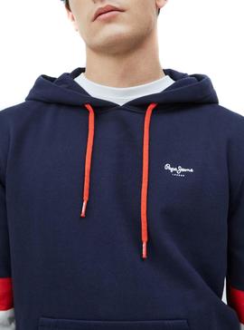 Sudadera Pepe Jeans Luke Azul Marino Para Hombre 