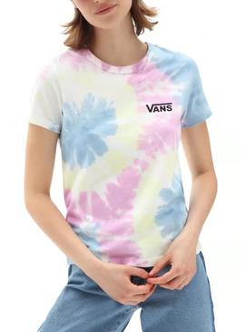 Camiseta Vans Spiraling Wash Multicolor Mujer