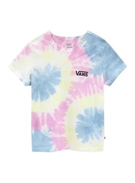 Camiseta Vans Spiraling Wash Multicolor Mujer