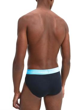 Calzoncillos Calvin Klein Hip Brief Marino Hombre