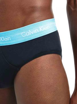 Calzoncillos Calvin Klein Hip Brief Marino Hombre