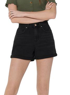 Short Only Phine Life Negro Para Mujer