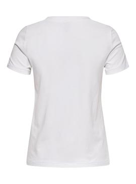 Camiseta Only Laia Life Blanco Para Mujer