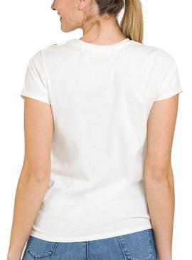 Camiseta Naf Naf Colors Blanco Para Mujer