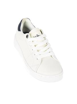 Zapatillas Pepe Jeans Brompton Basic Blanco Niño