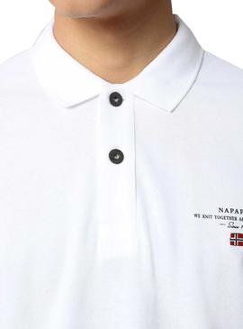 Polo Napapijri Elbas Blanco Para Hombre 