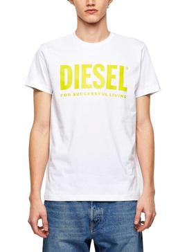 Camiseta Diesel T-DIEGO-LOGO Blanco Para Hombre