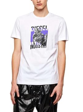 Camiseta Diesel T-DIEGOS Blanco Para Hombre