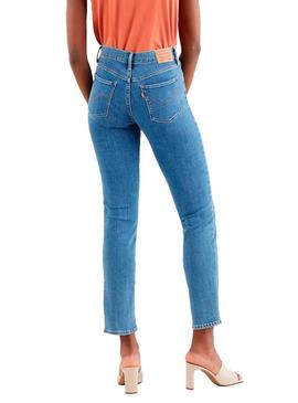 Pantalón Vaquero Levis 314 Shaping Azul Para Mujer