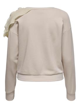 Sudadera Only Petra Beige Para Mujer