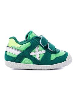 Zapatillas Munich Baby Goal VCO 1425 Verde Niño