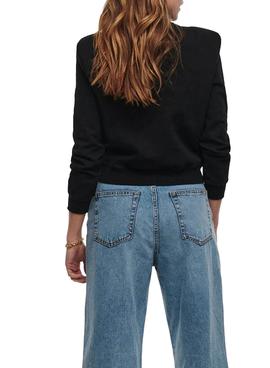 Sudadera Only Rexa Life Negro Para Mujer