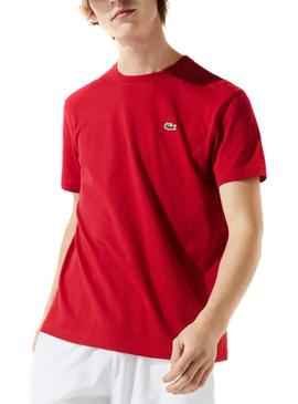 Camiseta Lacoste Sport Básica Rojo para Hombre
