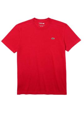 Camiseta Lacoste Sport Básica Rojo para Hombre