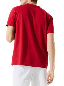 Camiseta Lacoste Sport Básica Rojo para Hombre