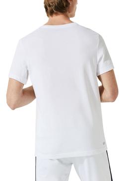 Camiseta Lacoste Logo 3D Blanco para Hombre