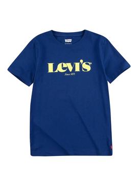 Camiseta Levis Graphic Tee Azul Oscuro Para Niño