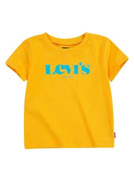 Camiseta Levis Graphic Tee Amarillo Para Niño