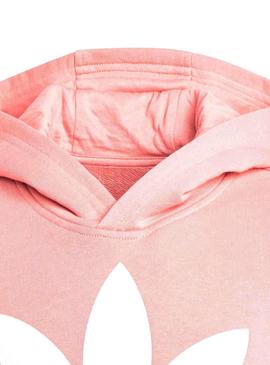 Sudadera Adidas Trefoil Rosa Claro Para Niña