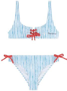 Bikini Pepe Jeans Petra Azul Para Niña