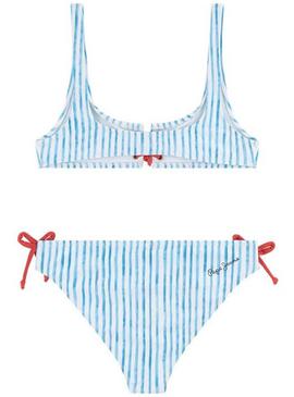 Bikini Pepe Jeans Petra Azul Para Niña