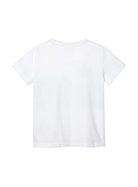 Camiseta Mayoral Banda Paisaje Blanco Para Niño
