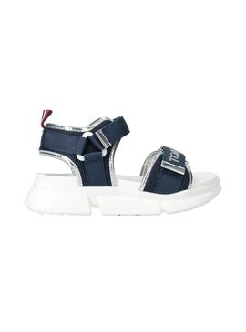 Sandalias Tommy Hilfiger Velcro Blanco Para