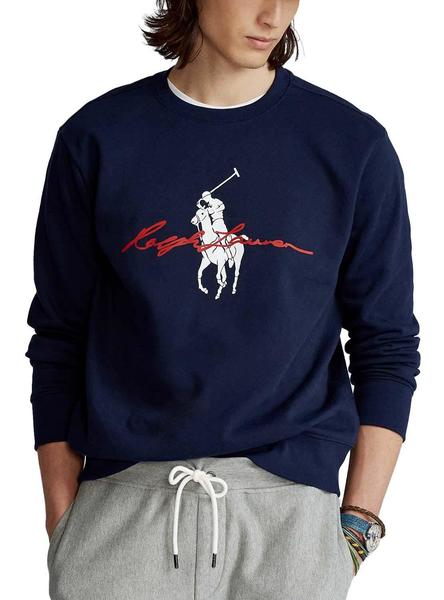 Encommium deletrear Sueño Sudadera Polo Ralph Lauren Cruise Navy Para Hombre