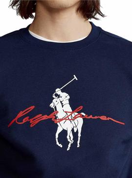 Sudadera Polo Ralph Lauren Cruise Navy Para Hombre