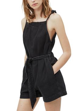 Mono Pepe Jeans Zoe Beach Negro Para Mujer