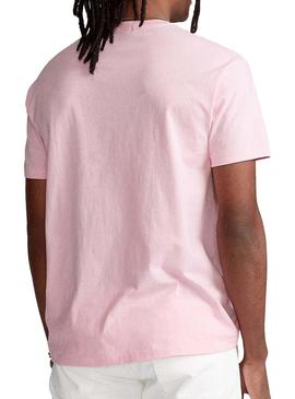 Camiseta Polo Ralph Lauren Rosa Para Hombre