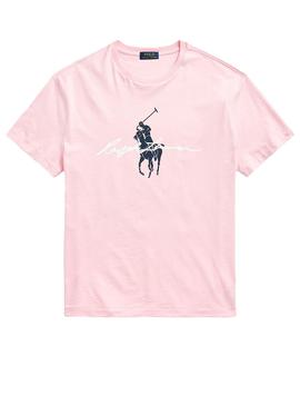 Camiseta Polo Ralph Lauren Rosa Para Hombre