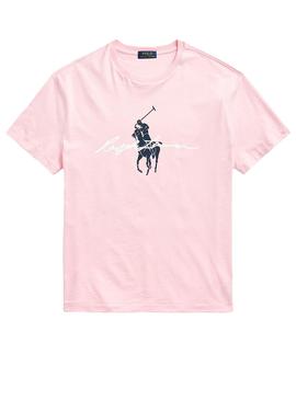 Camiseta Polo Ralph Lauren Rosa Para Hombre