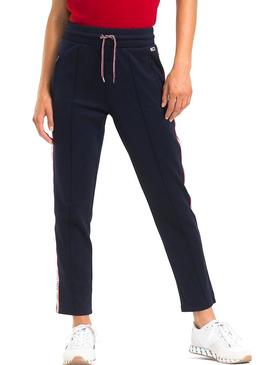 Pantalon Tommy Jeans Tracksuit Marino Mujer