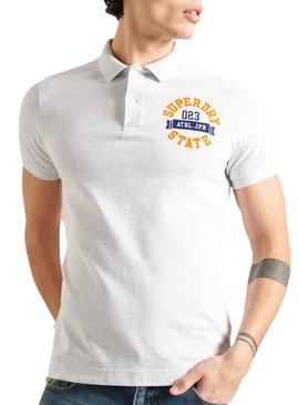 Polo Superdry Classic Superstate Blanco Hombre