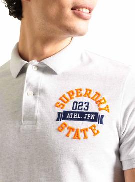 Polo Superdry Classic Superstate Blanco Hombre