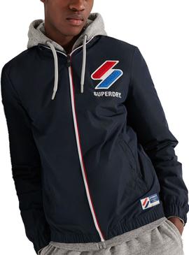 Chaqueta Superdry Track Cagole Marino Para Hombre