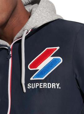 Chaqueta Superdry Track Cagole Marino Para Hombre