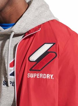 Chaqueta Superdry Track Cagoule Rojo Para Hombre